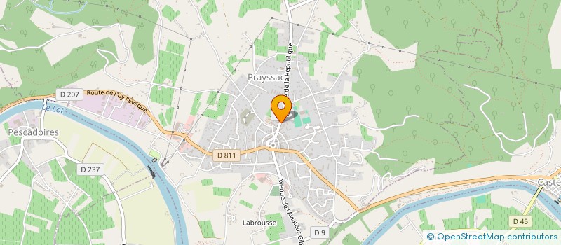 localisation de l'entreprise SCI CMA  PRAYSSAC