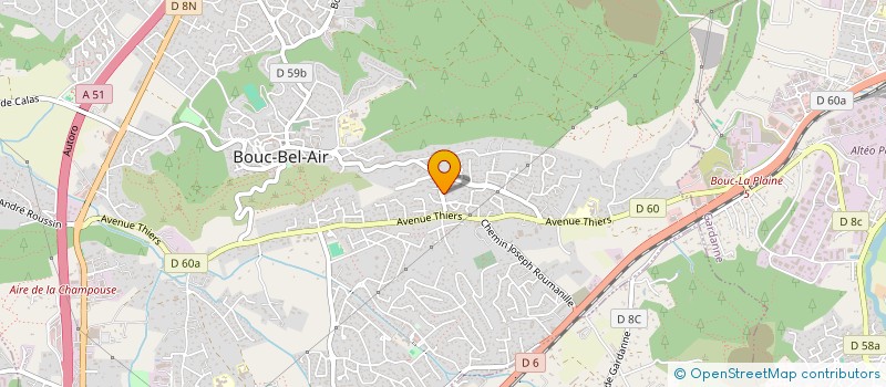 localisation de l'entreprise SCI CMA à BOUC-BEL-AIR
