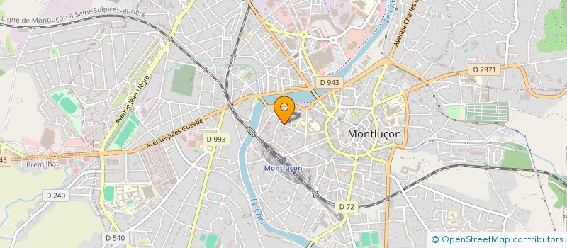 localisation de l'entreprise SCI CMACLE  MONTLUCON