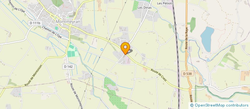 localisation de l'entreprise SCI CMB  MONTMEYRAN