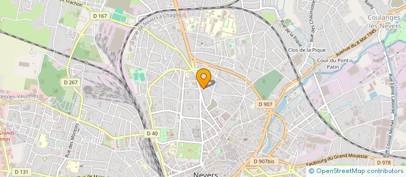 localisation de l'entreprise SCI CMB à NEVERS