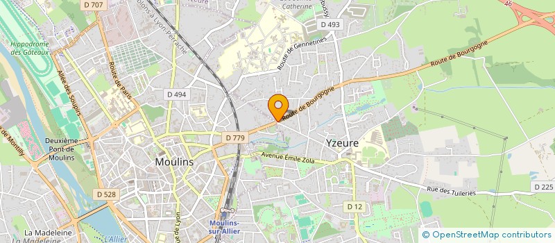 localisation de l'entreprise SCI CMB  YZEURE