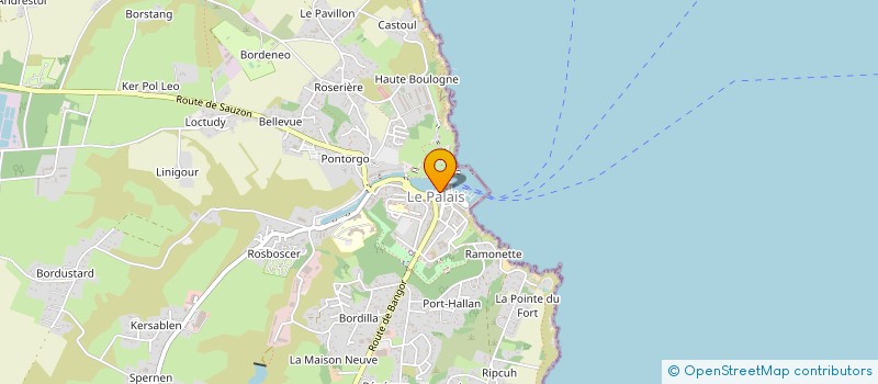 localisation de l'entreprise SCI CMBV  LE PALAIS