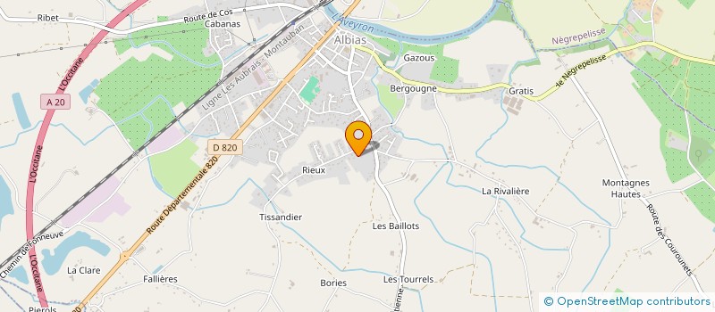 localisation de l'entreprise SCI CMC  ALBIAS