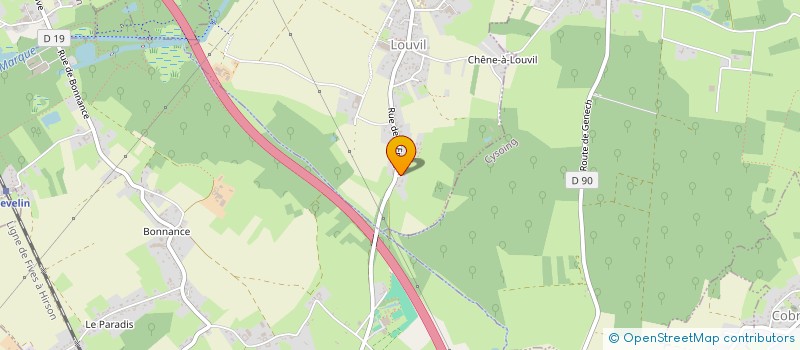 localisation de l'entreprise SCI CMC  LOUVIL