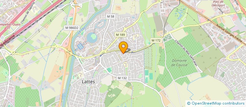 localisation de l'entreprise SCI CMC  LATTES