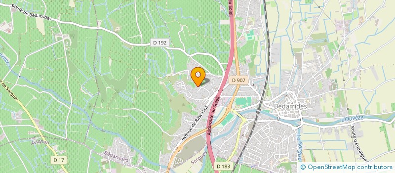 localisation de l'entreprise SCI CMC  BEDARRIDES