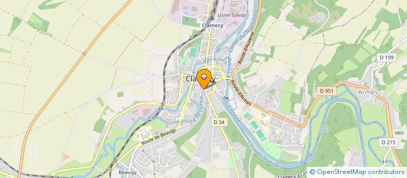 localisation de l'entreprise SCI CMC CLAMECY 58 à CLAMECY