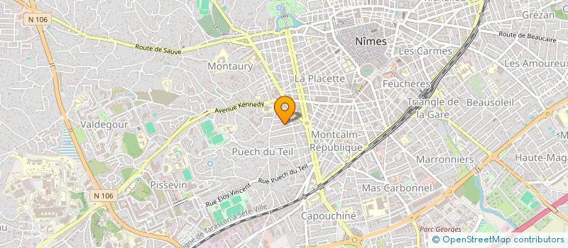 localisation de l'entreprise SCI CMCL  NIMES