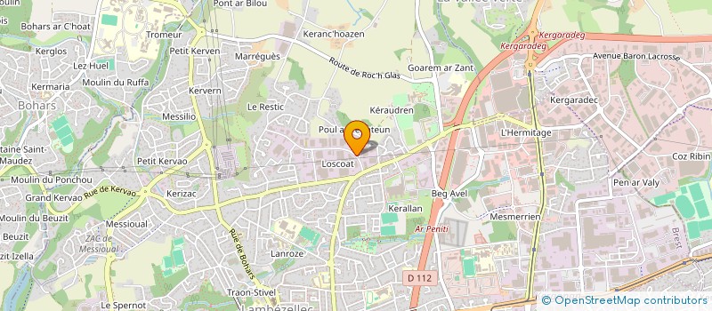 localisation de l'entreprise SCI CMD  BREST