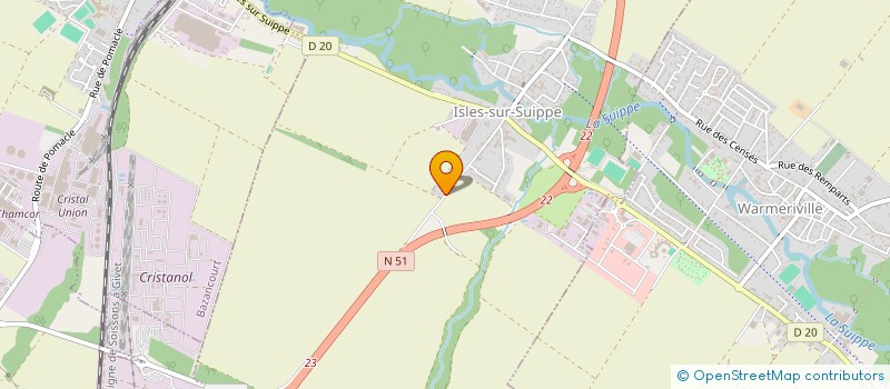 localisation de l'entreprise SCI CMD  ISLES-SUR-SUIPPE