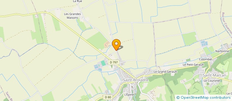 localisation de l'entreprise SCI CMDM  SAINT-BROLADRE