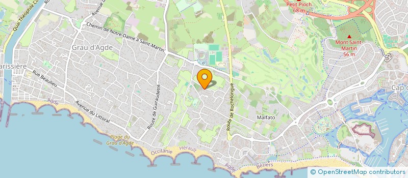 localisation de l'entreprise SCI CMF  AGDE