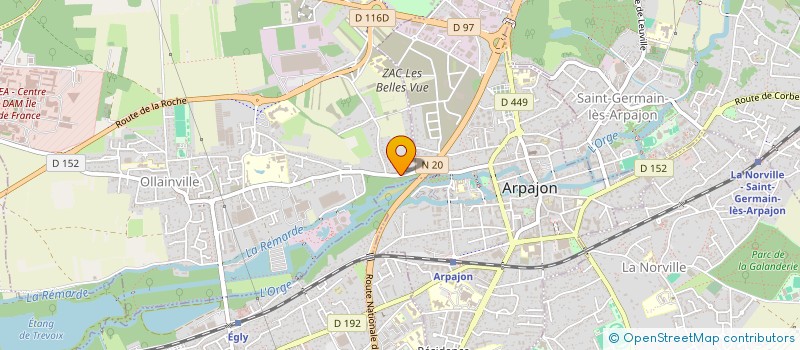 localisation de l'entreprise SCI CMF  OLLAINVILLE