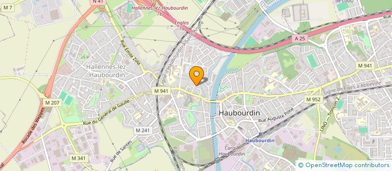 localisation de l'entreprise SCI CMF IMMO  HAUBOURDIN