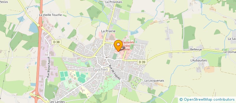 localisation de l'entreprise SCI CMG  GUICHEN