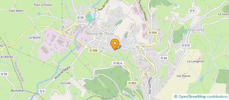 localisation de l'entreprise SCI CMG  THIZY-LES-BOURGS