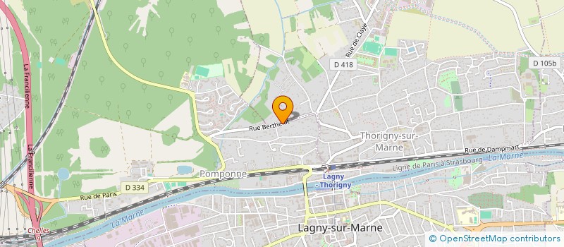localisation de l'entreprise SCI CMG77 à POMPONNE