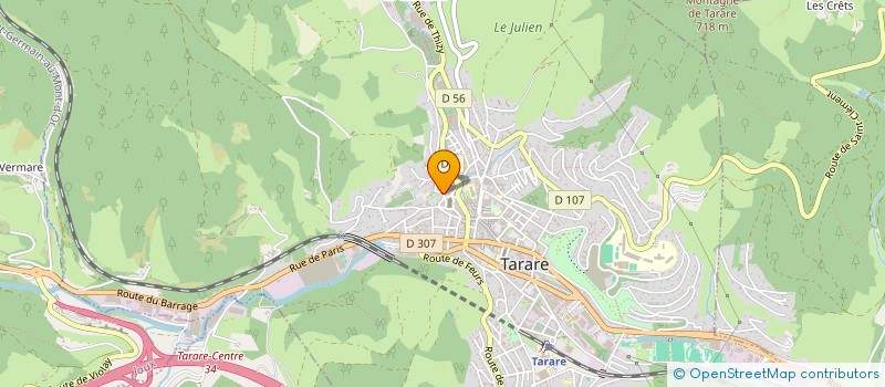 localisation de l'entreprise SCI CMGM  TARARE