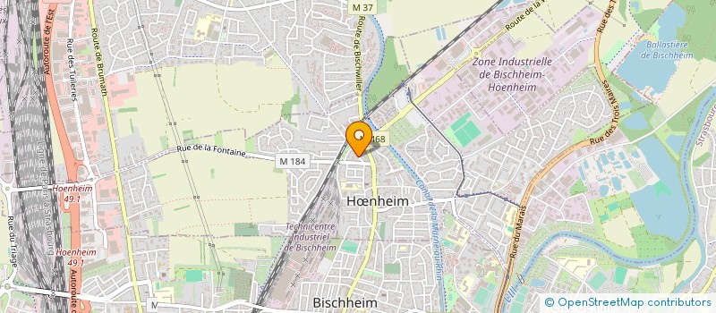 localisation de l'entreprise SCI CMH  HNHEIM