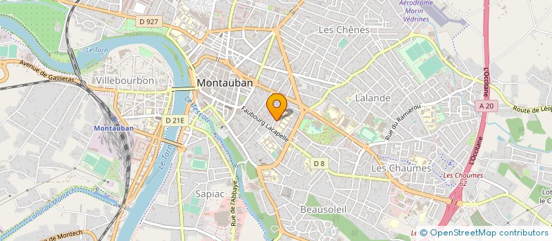 localisation de l'entreprise SCI CMHL  MONTAUBAN