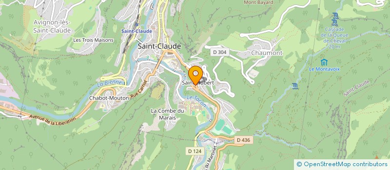 localisation de l'entreprise SCI CMISTO  SAINT-CLAUDE