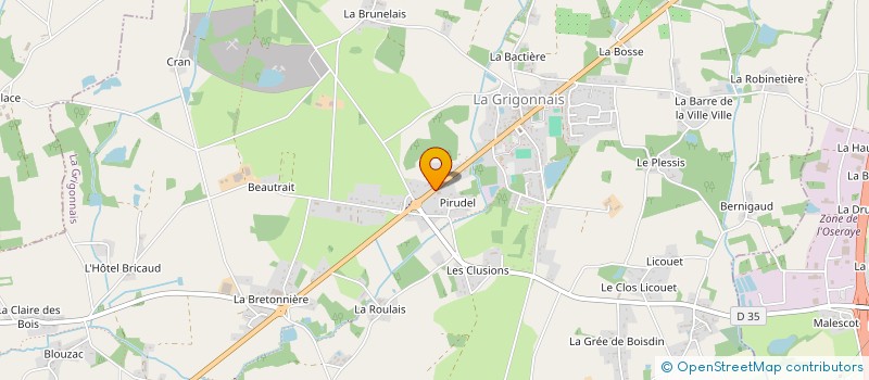 localisation de l'entreprise SCI CMJB  LA GRIGONNAIS