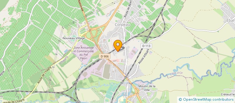 localisation de l'entreprise SCI CMJM  CORPEAU