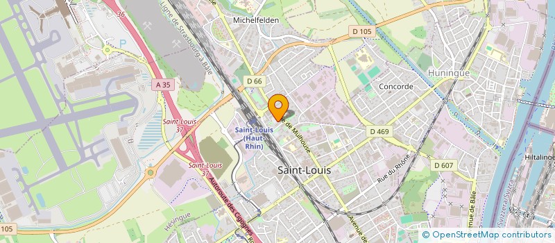 localisation de l'entreprise SCI CMK à SAINT-LOUIS