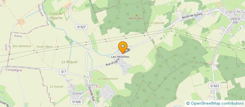 localisation de l'entreprise SCI CML  GUIVRY