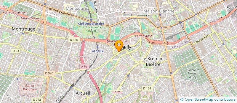 localisation de l'entreprise SCI CML INVESTISSEMENT  GENTILLY