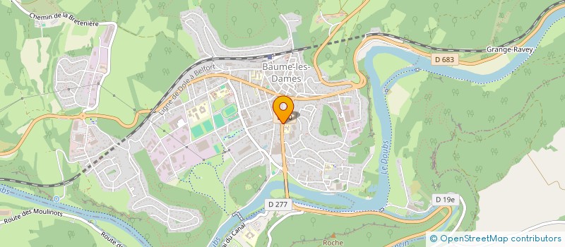 localisation de l'entreprise SCI CMLC  BAUME-LES-DAMES