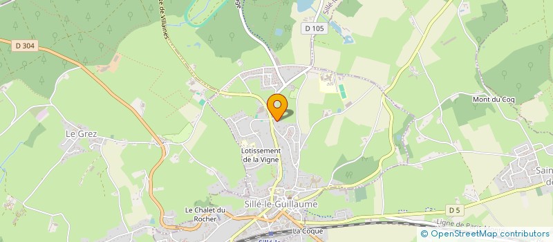 localisation de l'entreprise SCI CMLP  SILLE LE GUILLAUME