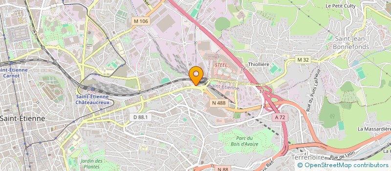 localisation de l'entreprise SCI CMMIMMO  SAINT-ETIENNE