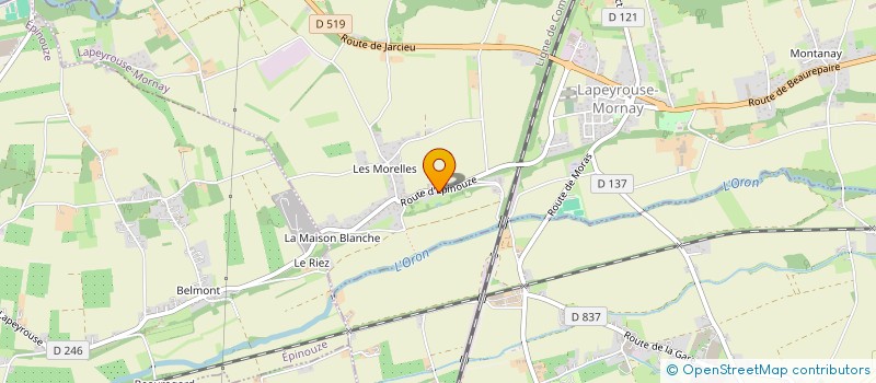 localisation de l'entreprise SCI CMN  LAPEYROUSE-MORNAY