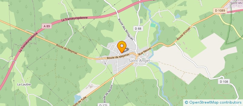 localisation de l'entreprise SCI CMN CORREZE à SAINT-ANGEL