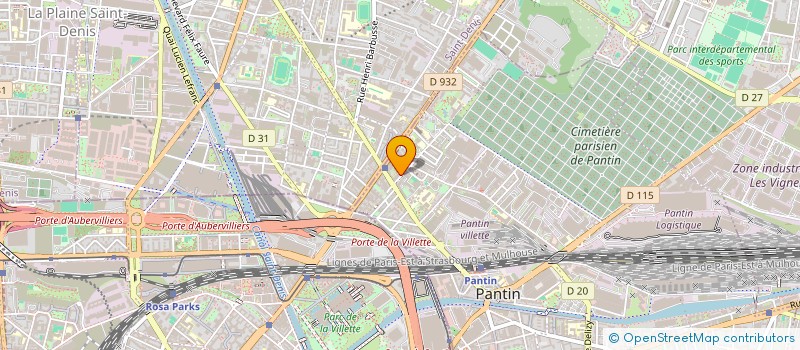 localisation de l'entreprise SCI CMNM  PANTIN