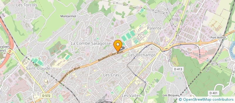 localisation de l'entreprise SCI CMNP  BESANCON