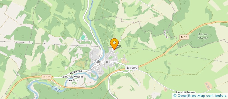 localisation de l'entreprise SCI CMNS  CALMOUTIER