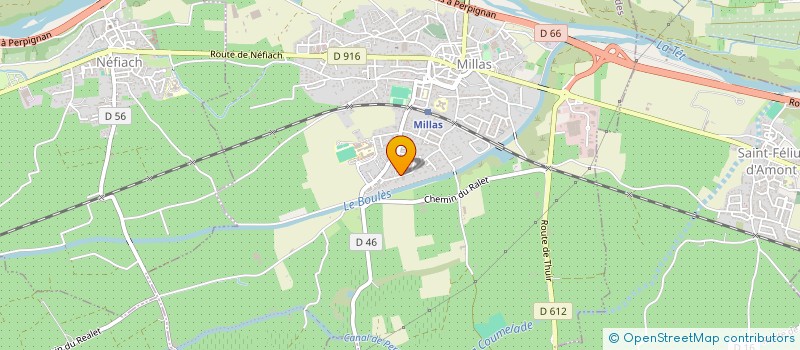 localisation de l'entreprise SCI CMP  MILLAS