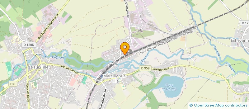 localisation de l'entreprise SCI CMP  MARCILLY-SUR-TILLE