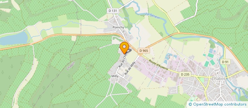 localisation de l'entreprise SCI CMRA  CHABLIS