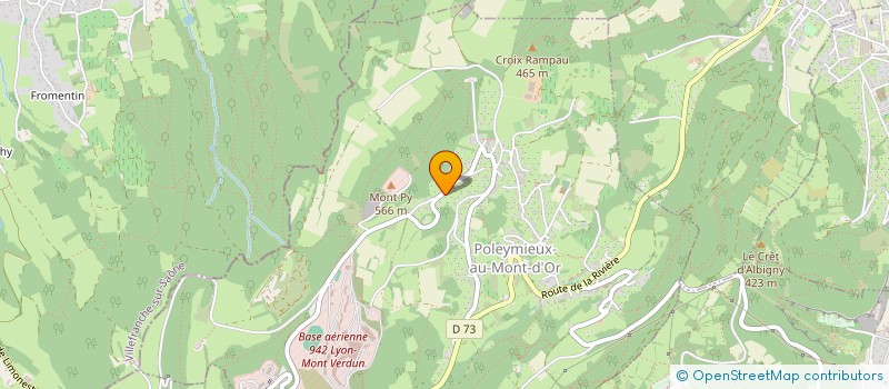 localisation de l'entreprise SCI CMS  POLEYMIEUX-AU-MONT-D'OR