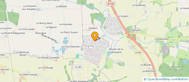 localisation de l'entreprise SCI CMS  VIGNOC