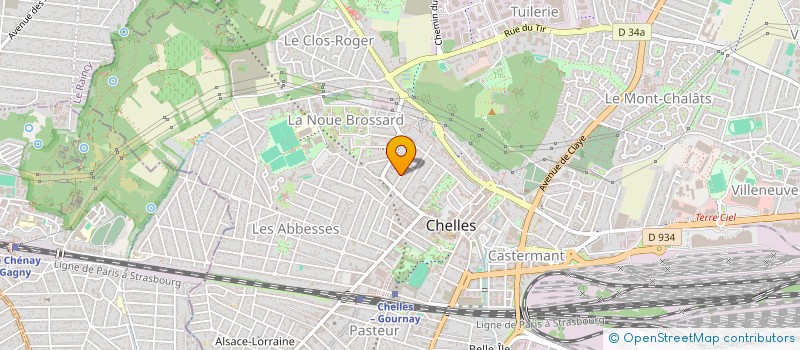 localisation de l'entreprise SCI CMS MOULINET  CHELLES