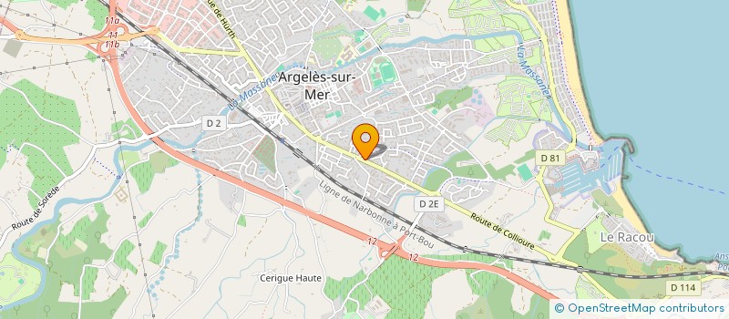 localisation de l'entreprise SCI CMSD  ARGELES-SUR-MER