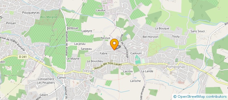 localisation de l'entreprise SCI CMSE  TRESSES