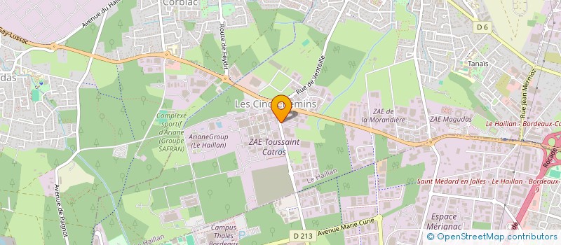 localisation de l'entreprise SCI  CMT  LE HAILLAN