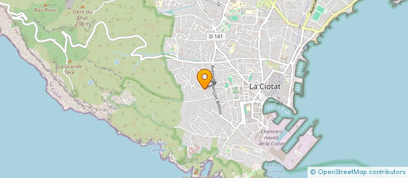 localisation de l'entreprise SCI CMUAP  LA CIOTAT