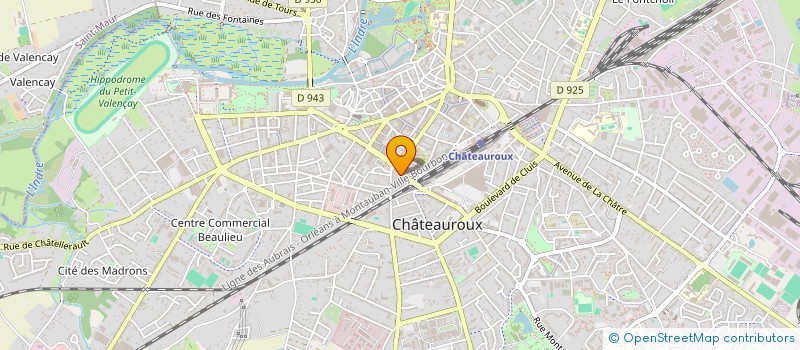 localisation de l'entreprise SCI CMV CONCEPT à CHATEAUROUX